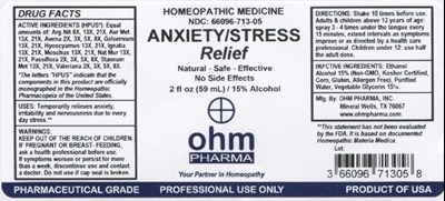 2oz Bottle Label (Anxiety Stress)